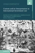 Cover: Custom and its Interpretation in International Investment Law: Volume 2 - Cambridge University Press