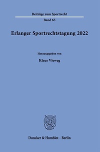 Abbildung von: Erlanger Sportrechtstagung 2022. - fibre
