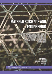 Enlarge image Cover: Materials Science and Engineering (9th ICMSE) - Trans Tech Publications Ltd
