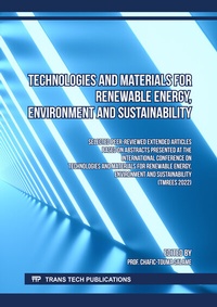 Abbildung von: Technologies and Materials for Renewable Energy, Environment and Sustainability - Trans Tech Publications Ltd