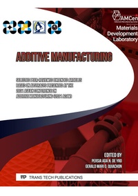 Enlarge image Cover: Additive Manufacturing (ACAM) - Trans Tech Publications Ltd