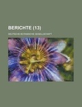 Cover: Berichte (13 ) - Rarebooksclub.com