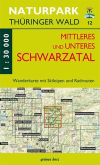 Abbildung von: Wanderkarte Mittleres/unteres Schwarzatal - grünes herz