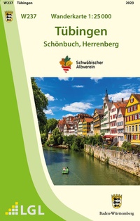 Abbildung von: W237 Wanderkarte 1:25 000 Tübingen - Landesamt für Geoinformation und Landentwicklung Baden-Württemberg (LGL)