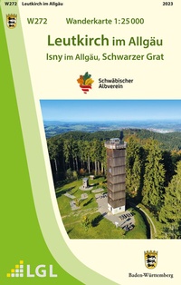 Abbildung von: W272 Wanderkarte 1:25 000 Leutkirch im Allgäu - Landesamt für Geoinformation und Landentwicklung Baden-Württemberg (LGL)