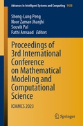 Cover: Proceedings of 3rd International Conference on Mathematical Modeling and Computational Science - Springer