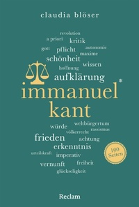 Bild vergrößern Bild: Immanuel Kant. 100 Seiten - Reclam