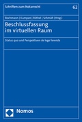 Cover: Beschlussfassung im virtuellen Raum - Nomos