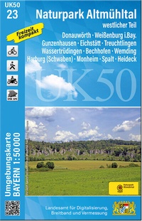 Abbildung von: UK50-23 Naturpark Altmühltal westlicher Teil - Landesamt für Digitalisierung, Breitband und Vermessung, Bayern