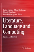 Cover: Literature, Language and Computing - Springer
