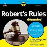 Enlarge image Cover: Robert's Rules for Dummies, 4th Edition - Tantor Audio
