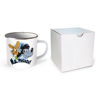 Abbildung von: Trötsch Tasse Hase & Wolf Nu pogodi Nu pagadi Emaillebecher - Trötsch Verlag GmbH & Co. KG