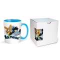 Cover: Tr&ouml;tsch Tasse Hase & Wolf Nu pogodi Nu pagadi Keramiktasse wei&szlig;/blau - Tr&ouml;tsch Verlag GmbH & Co. KG