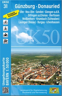 Abbildung von: UK50-31 Günzburg - Donauried - Landesamt für Digitalisierung, Breitband und Vermessung, Bayern