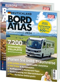 Abbildung von: Bordatlas Stellplatzführer 2024 - DoldeMedien Verlag GmbH