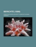 Cover: Berichte (1899) - Rarebooksclub.com