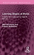 Cover: Learning Begins at Home - Routledge