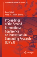 Cover: Proceedings of the Second International Conference on Innovations in Computing Research (ICR'23) - Springer