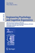 Cover: Engineering Psychology and Cognitive Ergonomics - Springer