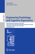 Cover: Engineering Psychology and Cognitive Ergonomics - Springer