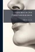 Cover: Handbuch Der Ohrenheilkunde - Nabu Press