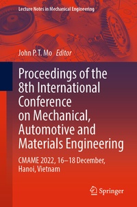 Abbildung von: Proceedings of the 8th International Conference on Mechanical, Automotive and Materials Engineering - Springer