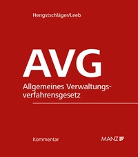 Abbildung von: AVG-Kommentar 2.Ausgabe - Manz