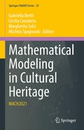 Cover: Mathematical Modeling in Cultural Heritage - Springer