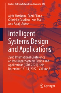 Enlarge image Cover: Intelligent Systems Design and Applications - Springer