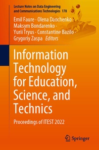 Enlarge image Cover: Information Technology for Education, Science, and Technics - Springer