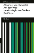 Abbildung von: Auf dem Weg zum ökologischen Denken. Drei Texte. [Was bedeutet das alles?] - Reclam