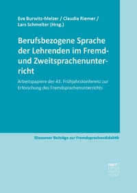 Abbildung von: Berufsbezogene Sprache der Lehrenden im Fremd- und Zweitsprachenunterricht - Narr Francke Attempto