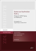 Cover: Syntax aus Saarbr&uuml;cker Sicht 5 - Franz Steiner Verlag