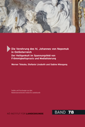 Cover: Die Verehrung des hl. Johannes von Nepomuk in Ost&ouml;sterreich. - Nieder&ouml;sterreichisches Institut f&uuml;r Landeskunde