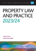 Cover: Property Law and Practice 2023/2024 - The University of Law Publishing Limited