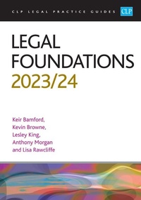 Abbildung von: Legal Foundations 2023/2024 - The University of Law Publishing Limited