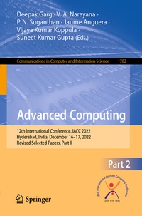 Enlarge image Cover: Advanced Computing - Springer