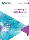 Cover: Leadership strategy and culture in healthcare disability services - Emerald Publishing Limited