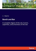 Cover: Bench and Bar - Hansebooks