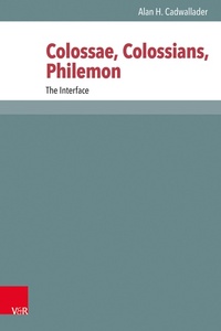 Enlarge image Cover: Colossae,Colossians,Philemon - Vandenhoeck & Ruprecht