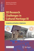 Cover: 3D Research Challenges in Cultural Heritage III - Springer