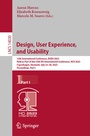 Cover: Design, User Experience, and Usability - Springer
