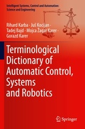Cover: Terminological Dictionary of Automatic Control, Systems and Robotics - Springer