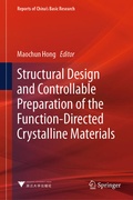 Cover: Structural Design and Controllable Preparation of the Function-Directed Crystalline Materials - Springer
