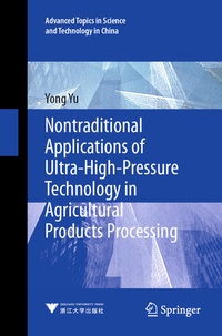 Enlarge image Cover: Nontraditional Applications of Ultra-High-Pressure Technology in Agricultural Products Processing - Springer