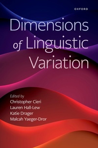 Enlarge image Cover: Dimensions of Linguistic Variation - Oxford University Press Inc