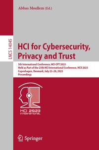Abbildung von: HCI for Cybersecurity, Privacy and Trust - Springer