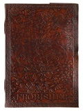 Cover: Floral Leather Journal Large - Frobisher, LLC