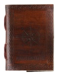 Cover: Compass Leather Journal Small - Frobisher, LLC