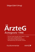 Cover: &Auml;rzteG - &Auml;rztegesetz 1998 - Manz